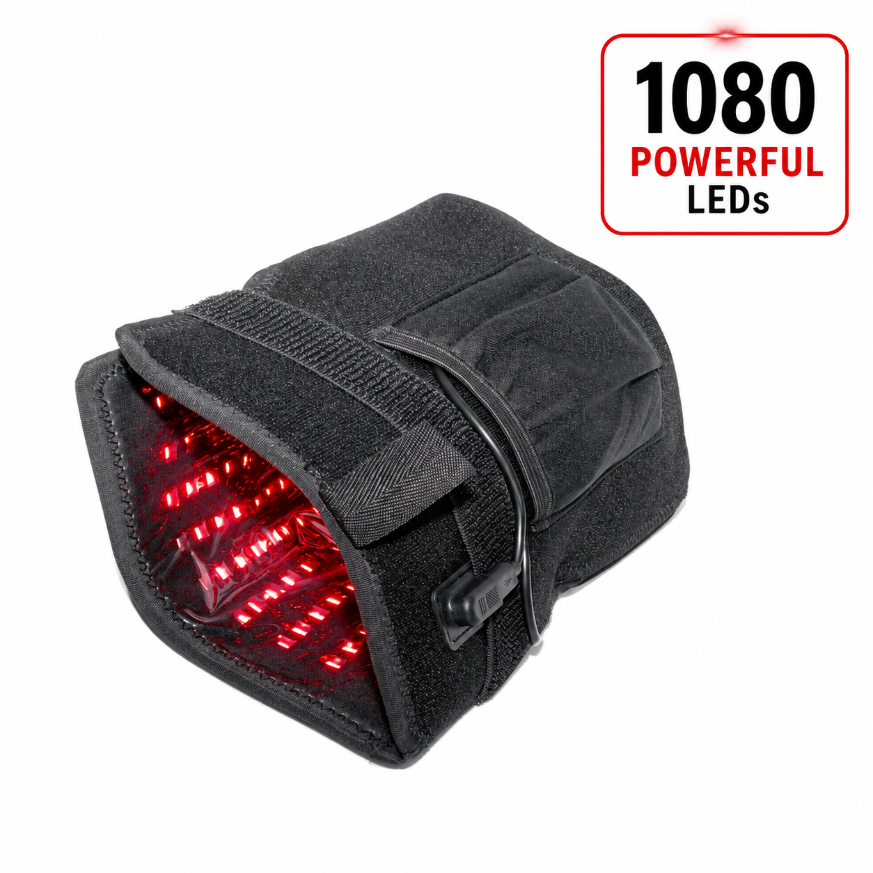 Red Light Therapy Hand & Wrist Glove  13.5" x 7.5"| 1080 High-Power LEDs + 12V Car Adapter