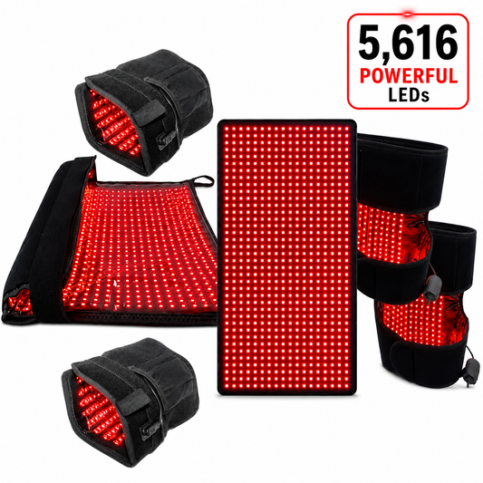Red Light Neuropathy Support Kit for Hands and Feet – 6 Devices Total LEDs: 5,616